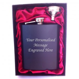 Hip flask and funnel box set
