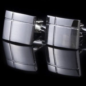 Silver cross cufflinks