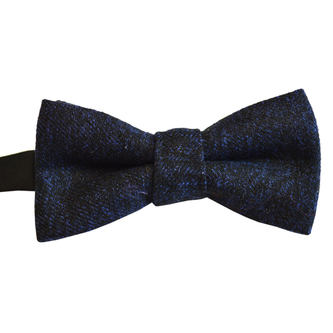 Blue and Black Tweed Bow Tie