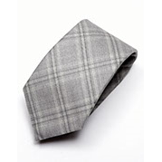 Grey Checked Tie